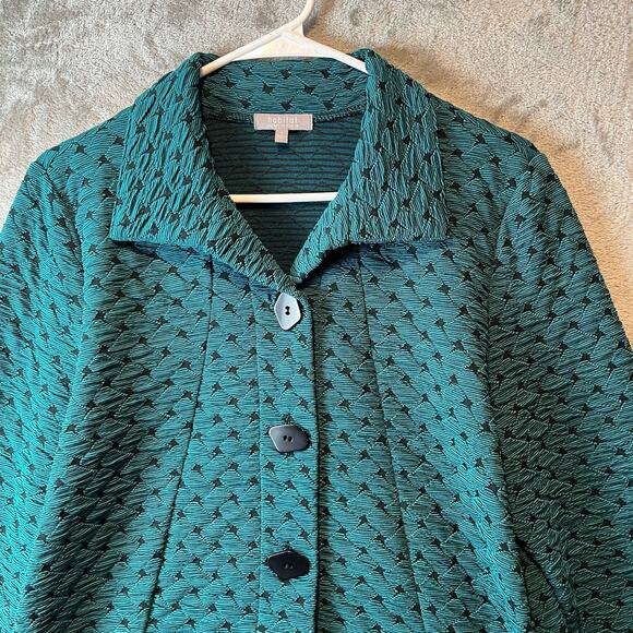 Habitat Women's Basket Weave Jacket Lapis Size Small Textured Size Small - Picture 6 of 6